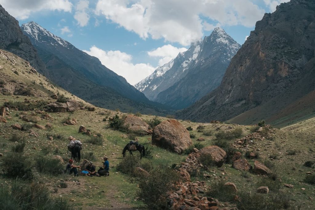 valley before karavshin granite towers asian patagonia