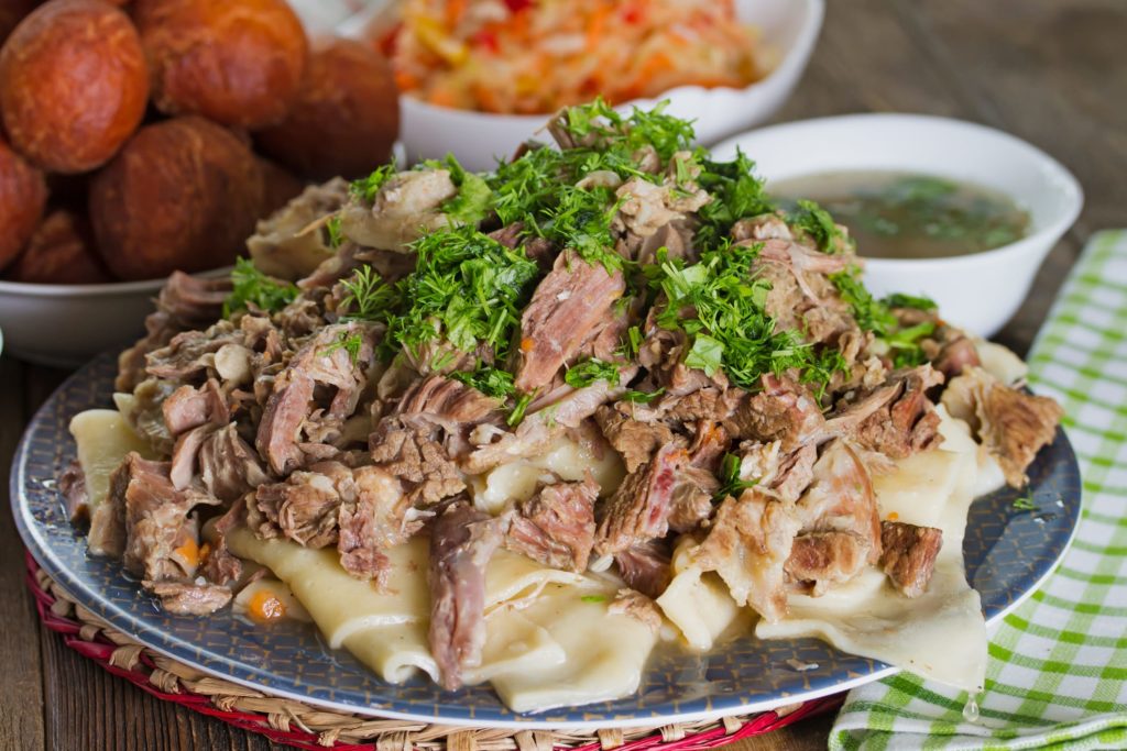 beshbarmak national dish of kyrgyzstan