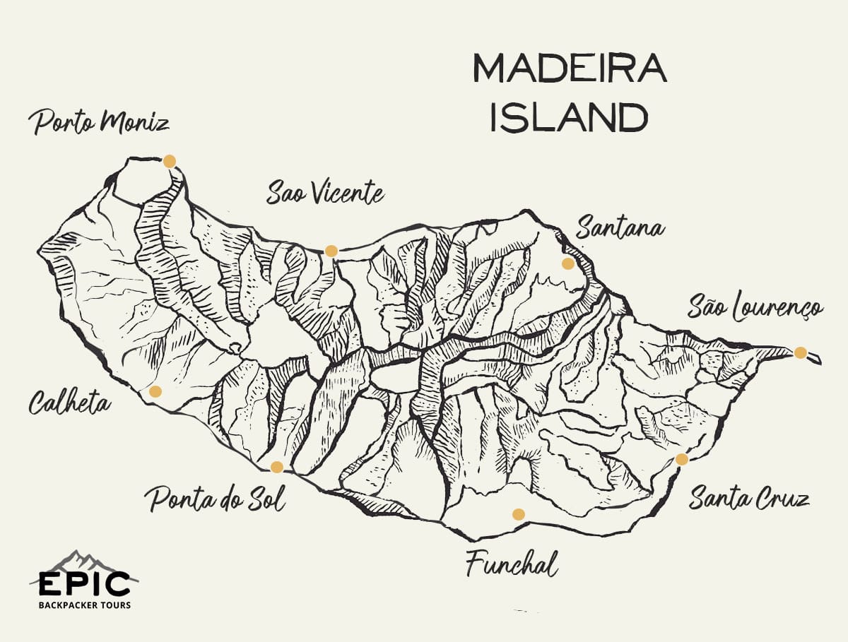 madeira island map