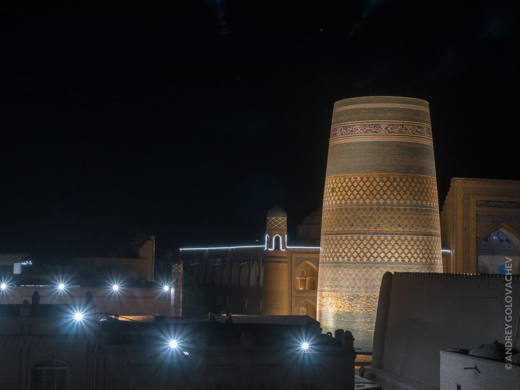 night in khiva uzbekistan