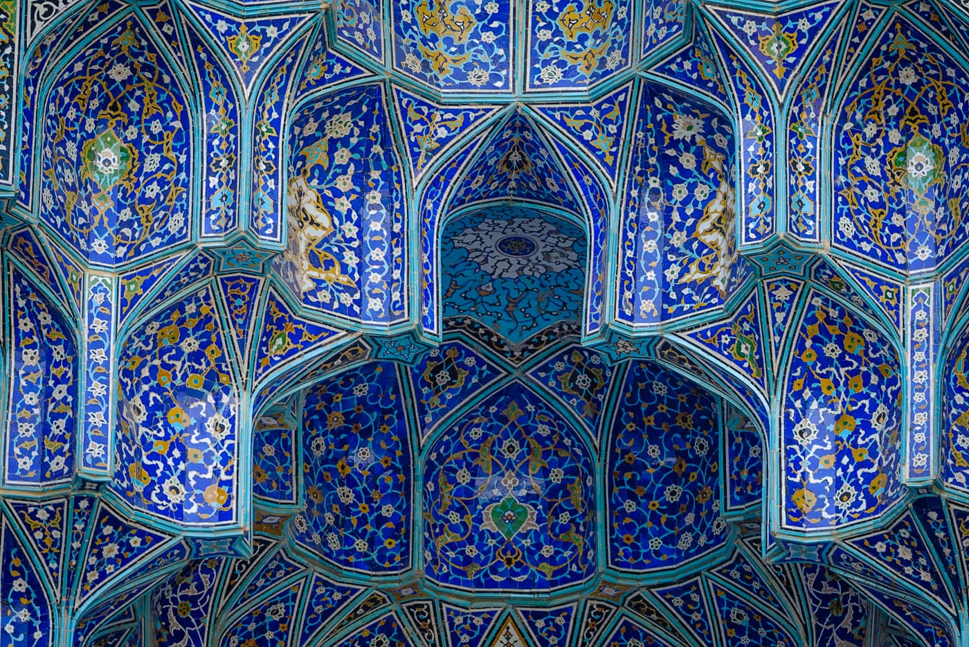 detail mosque isfahan iran
